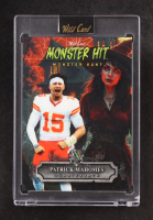 Patrick Mahomes II 2025 Wild Card Monster Hit Monster Hunt Witch House Orange Lazer #MHWH-PM #1/1 at PristineAuction.com