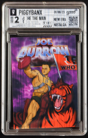 Joe Burrow 2023 PiggyBanx - New Era Nostalgia "He The Man" Plated 1st Edition #1/1 at PristineAuction.com