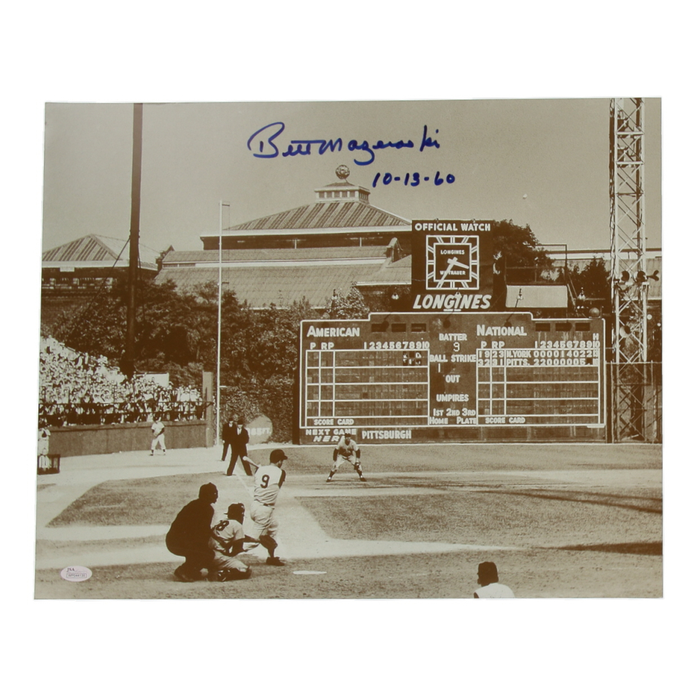 Bill Mazeroski Signed Pirates 16x20 Photo Inscribed "10-13-60" (Authentic Ink) at PristineAuction.com