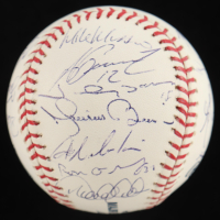 Derek Jeter, Mariano Rivera, Mike Mussina | 2008 Yankees OML Baseball Team-Signed By (23) (JSA) at PristineAuction.com