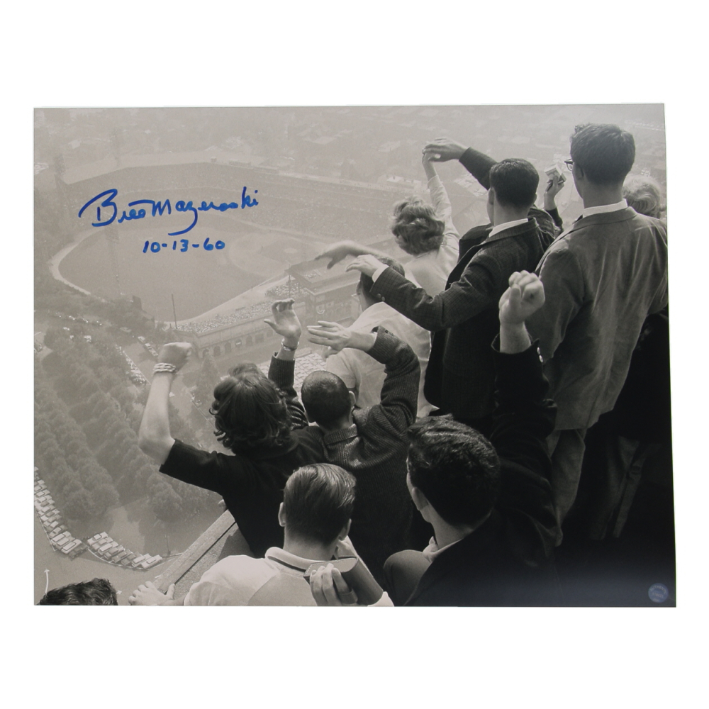 Bill Mazeroski Signed Pirates 16x20 Photo Inscribed "10-13-60" (Authentic Ink) at PristineAuction.com