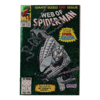 1993 "Web of Spider-Man" Issue #100 Giant-Size Green Cover Marvel Comic at PristineAuction.com