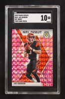 Joe Burrow 2020 Panini Mosaic NFL Debut Pink Camo Prizm #261 RC (SGC 10) at PristineAuction.com