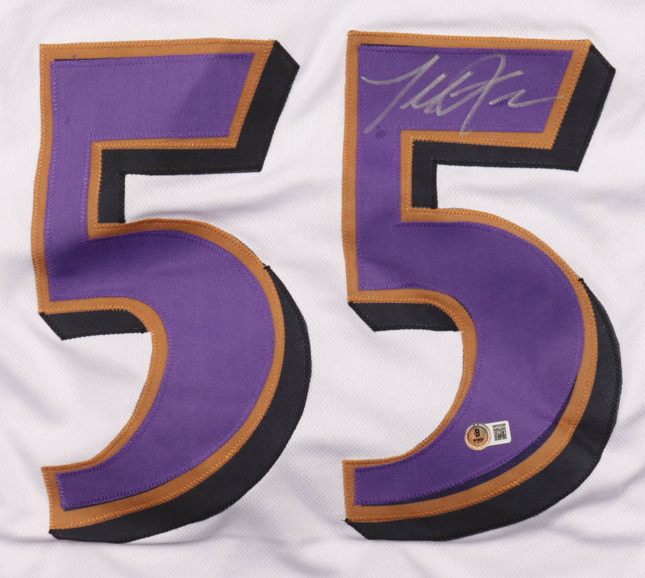 Terrell Suggs Signed Jersey (Beckett) at PristineAuction.com Terrell Suggs Signed Jersey (Beckett) at PristineAuction.com