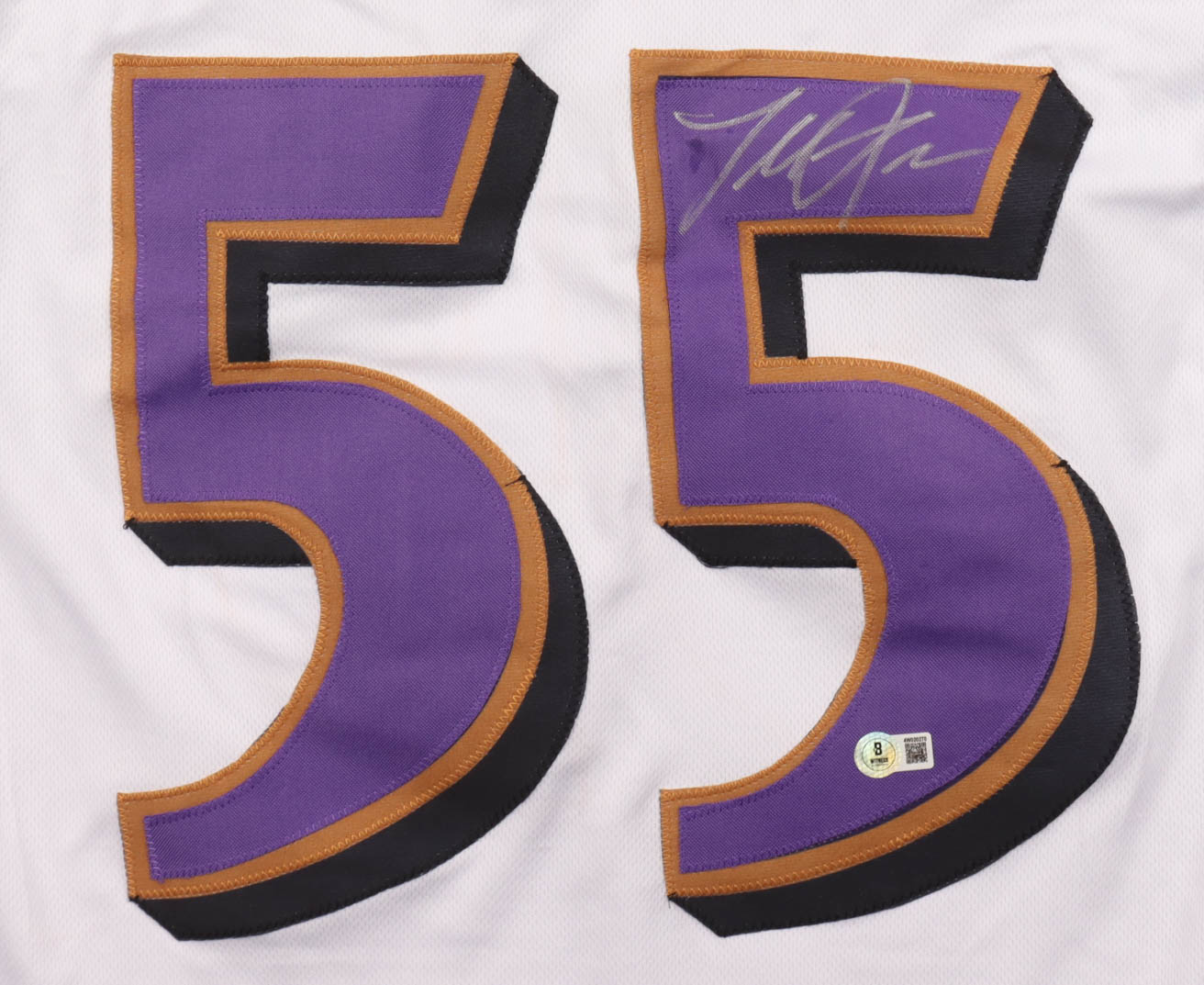 Terrell Suggs Signed Jersey (Beckett) at PristineAuction.com Terrell Suggs Signed Jersey (Beckett) at PristineAuction.com