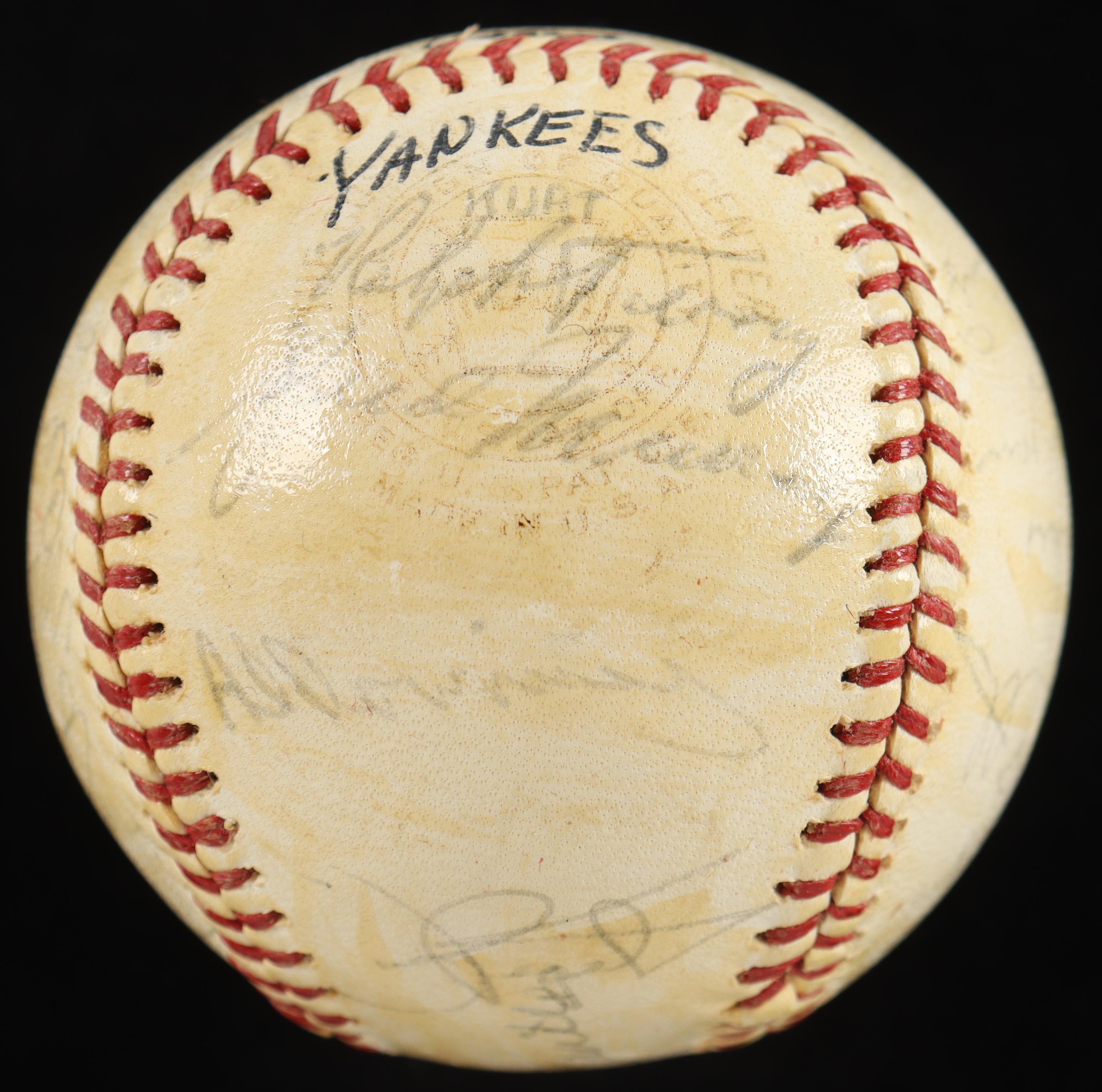 Mickey Mantle, Whitey Ford, Yogi Berra | 1963 American League Champion Yankees Baseball Team-Signed By (30) (JSA) at PristineAuction.com Mickey Mantle, Whitey Ford, Yogi Berra | 1963 American League Champion Yankees Baseball Team-Signed By (30) (JSA) at PristineAuction.com