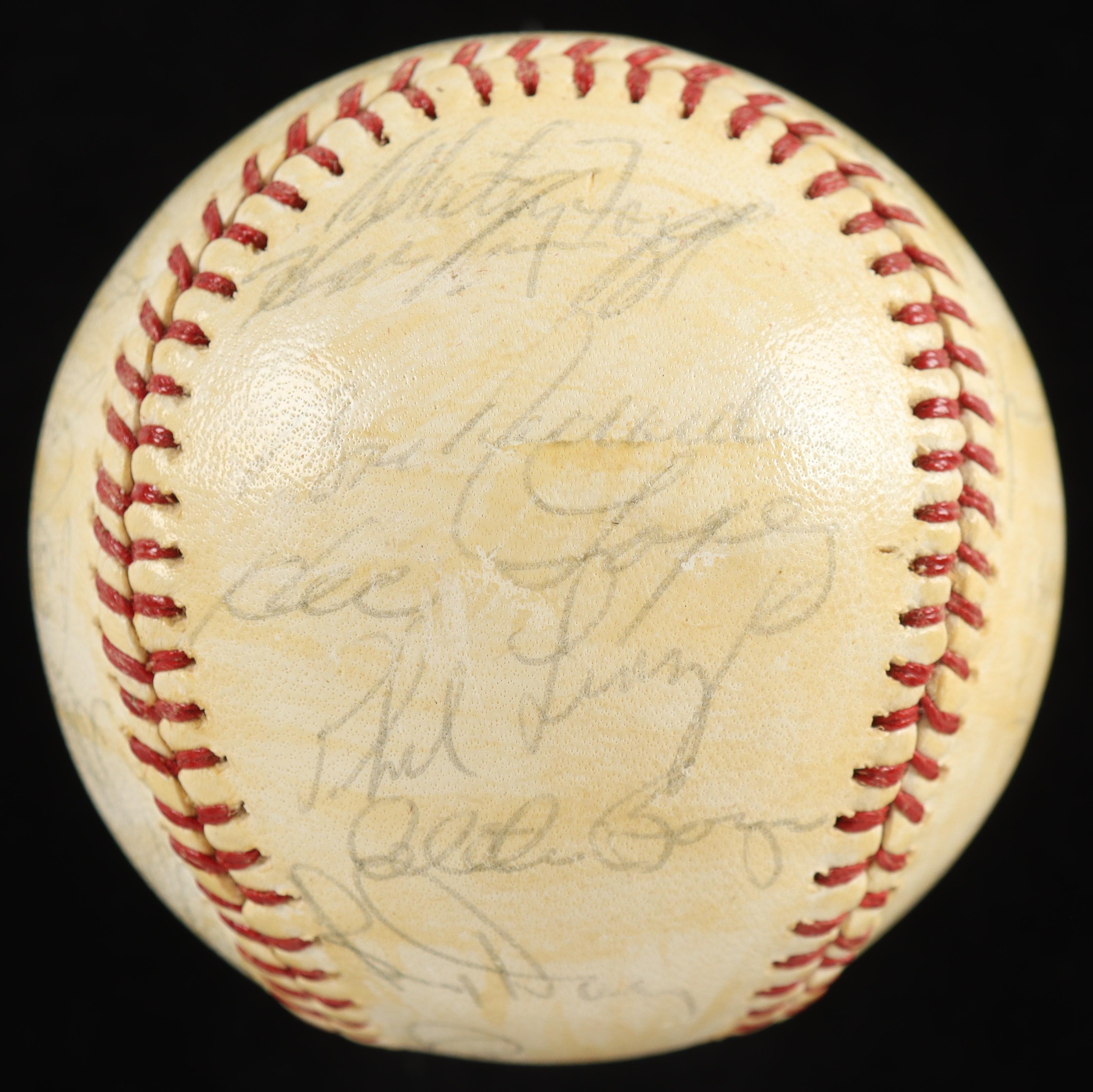 Mickey Mantle, Whitey Ford, Yogi Berra | 1963 American League Champion Yankees Baseball Team-Signed By (30) (JSA) at PristineAuction.com Mickey Mantle, Whitey Ford, Yogi Berra | 1963 American League Champion Yankees Baseball Team-Signed By (30) (JSA) at PristineAuction.com
