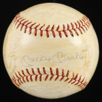 Mickey Mantle, Whitey Ford, Yogi Berra | 1963 American League Champion Yankees Baseball Team-Signed By (30) (JSA) at PristineAuction.com