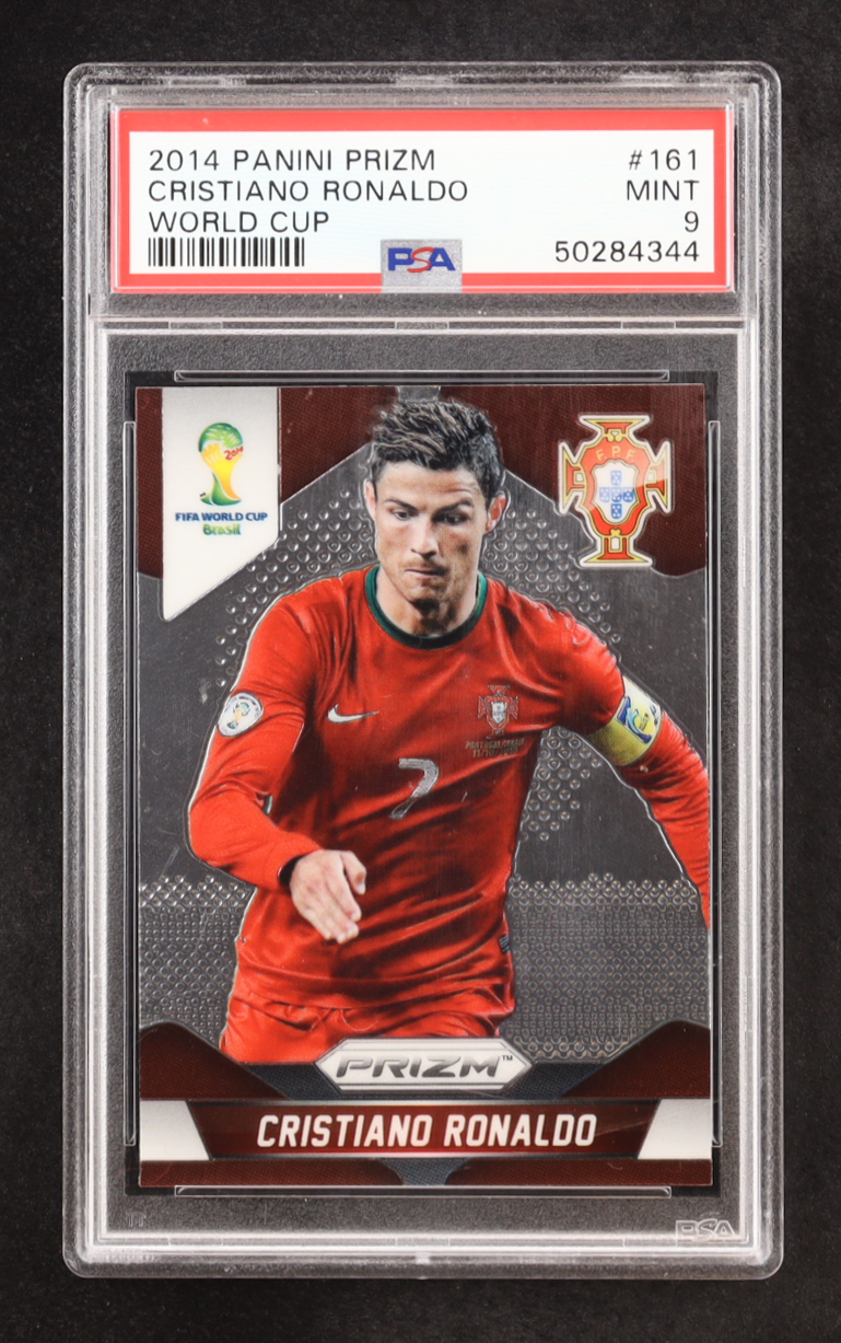 Cristiano Ronaldo 2014 Panini Prizm World Cup #161 (PSA 9) at PristineAuction.com Cristiano Ronaldo 2014 Panini Prizm World Cup #161 (PSA 9) at PristineAuction.com