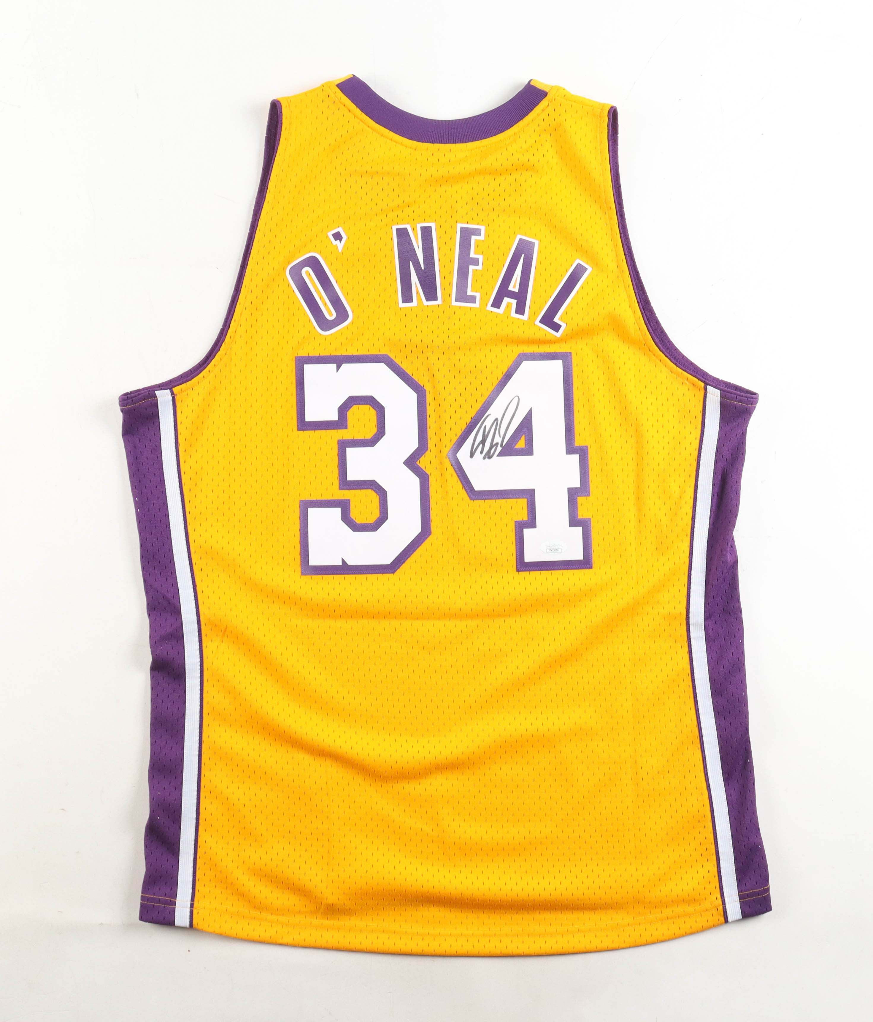 Shaquille O'Neal Signed Lakers Mitchell & Ness Authentic Jersey (JSA) at PristineAuction.com Shaquille O'Neal Signed Lakers Mitchell & Ness Authentic Jersey (JSA) at PristineAuction.com