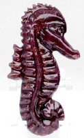 69.25 Carats Loose Ruby Carved Seahorse | Estimated Retail Value $1,950 (UGL) at PristineAuction.com