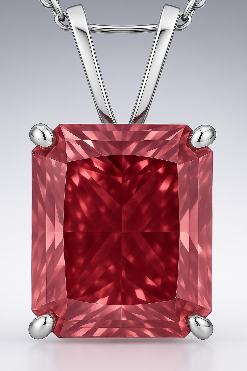 New 2.53 Carats Lab Grown Pink Diamond Pendant VS1 | Estimated Retail Value: $6,200 (UGL & IGI) at PristineAuction.com New 2.53 Carats Lab Grown Pink Diamond Pendant VS1 | Estimated Retail Value: $6,200 (UGL & IGI) at PristineAuction.com