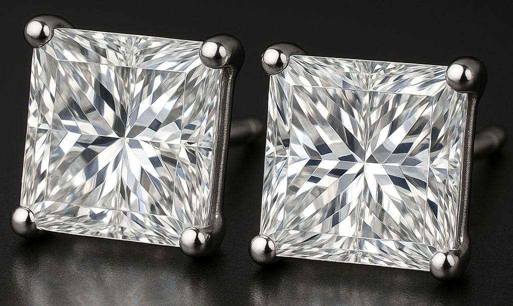 New 2.00 CTW Lab Grown Pair of Diamond Earrings D, VVS2 | Estimated Retail Value: $4,000 (UGL & IGI) at PristineAuction.com New 2.00 CTW Lab Grown Pair of Diamond Earrings D, VVS2 | Estimated Retail Value: $4,000 (UGL & IGI) at PristineAuction.com