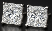 New 2.00 CTW Lab Grown Pair of Diamond Earrings D, VVS2 | Estimated Retail Value: $4,000 (UGL & IGI) at PristineAuction.com