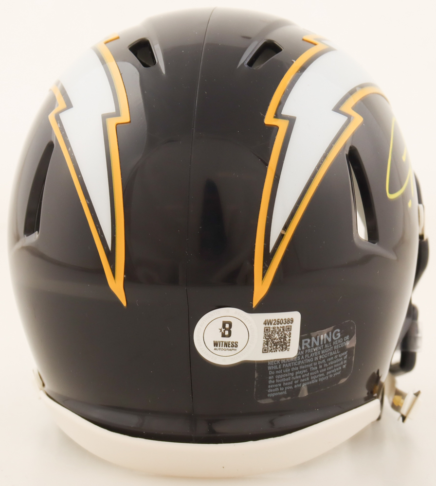 LaDainian Tomlinson Signed Chargers Speed Mini Helmet (Beckett) at PristineAuction.com LaDainian Tomlinson Signed Chargers Speed Mini Helmet (Beckett) at PristineAuction.com