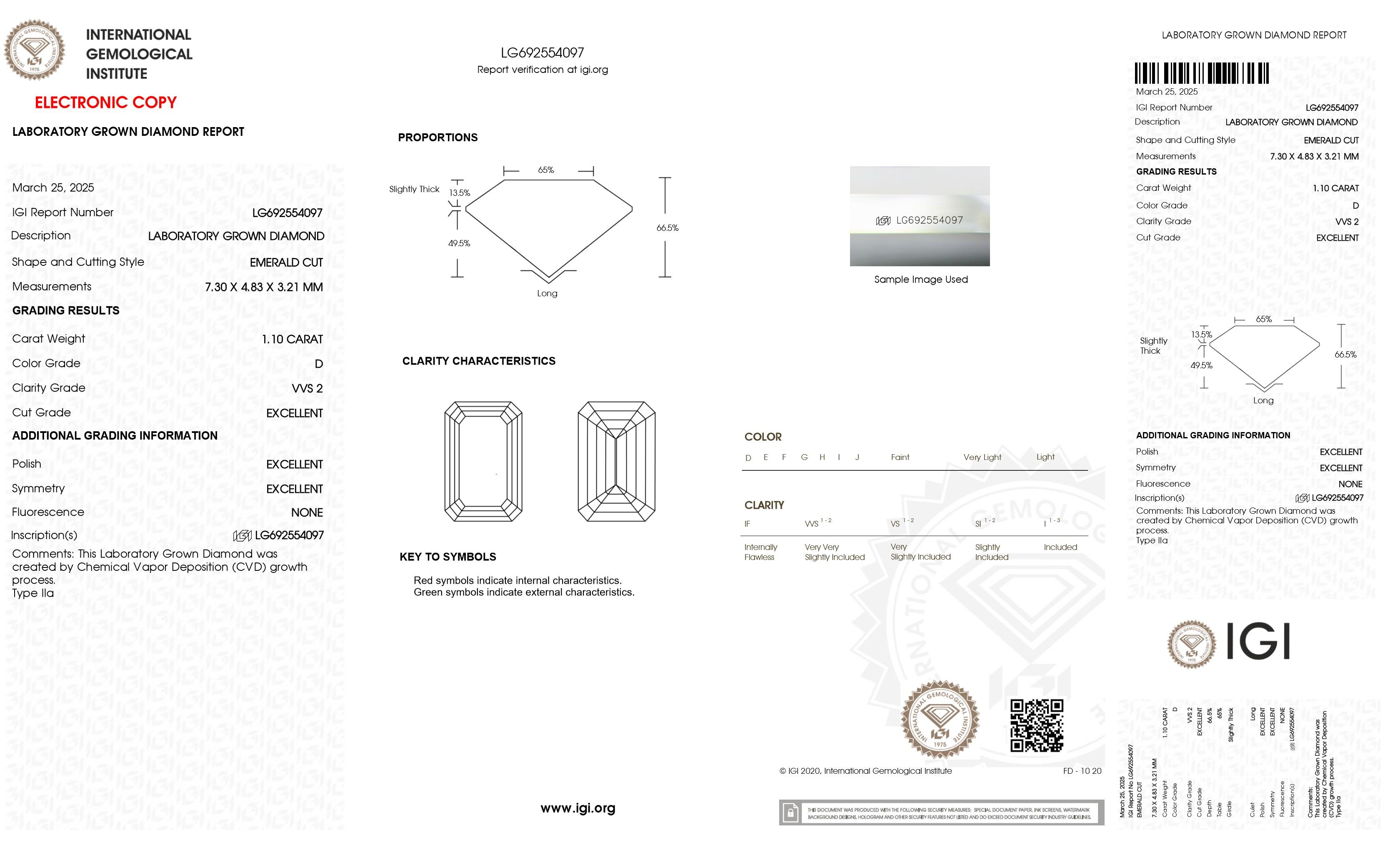 New 2.20 CTW Lab Grown Pair of Diamond Earrings D, VVS2 | Estimated Retail Value: $4,300 (UGL & IGI) at PristineAuction.com New 2.20 CTW Lab Grown Pair of Diamond Earrings D, VVS2 | Estimated Retail Value: $4,300 (UGL & IGI) at PristineAuction.com