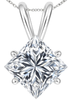 New 14kt White Gold 5.02 Carats Lab Grown Diamond Pendant G, VS1 | Estimated Retail Value: $9,200 (UGL & IGI) at PristineAuction.com