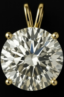 New 14kt Yellow Gold 5.08 Carats Lab Grown Diamond Pendant E, VVS2 | Estimated Retail Value: $9,500 (UGL & IGI) at PristineAuction.com