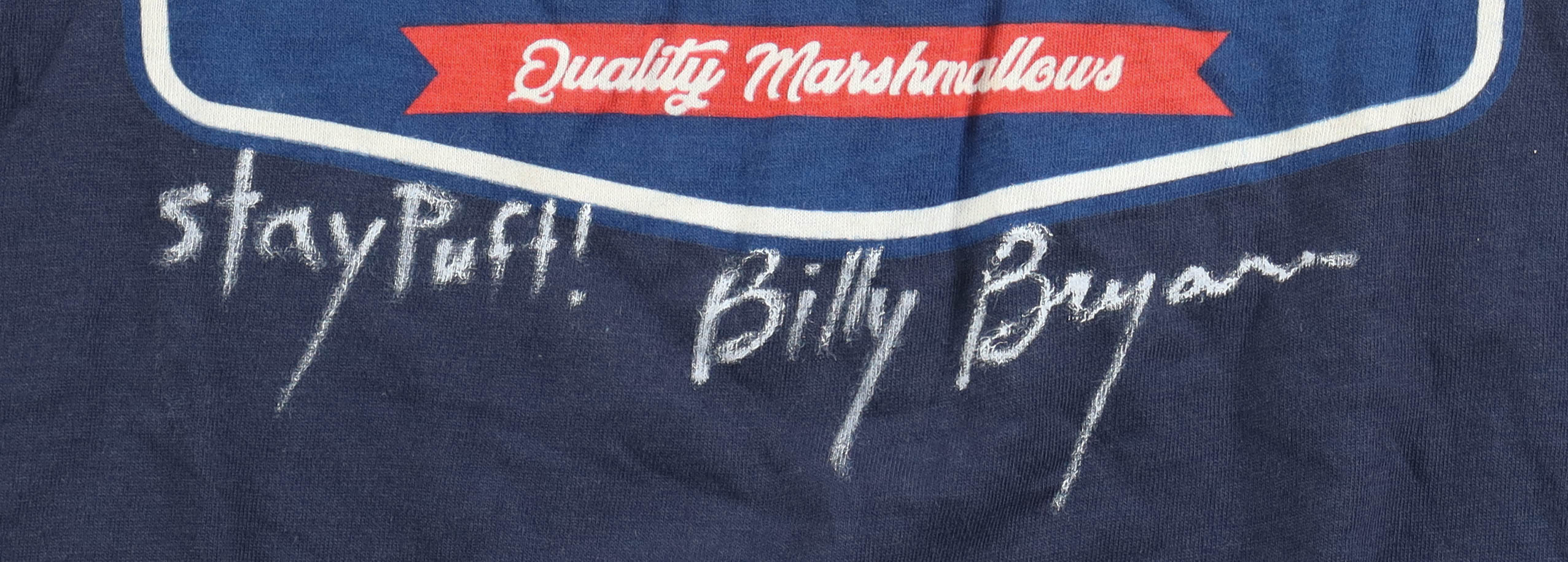 Billy Bryan Signed "Ghostbusters" T-Shirt Inscribed "Stay Puft!" (JSA) at PristineAuction.com Billy Bryan Signed "Ghostbusters" T-Shirt Inscribed "Stay Puft!" (JSA) at PristineAuction.com