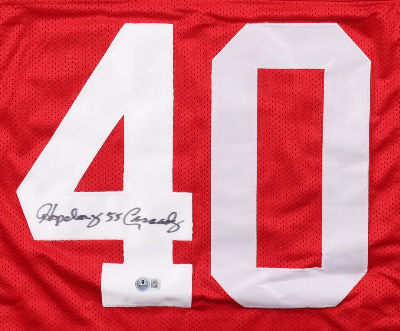 Howard "Hopalong" Cassady Signed Jersey (Beckett) at PristineAuction.com Howard "Hopalong" Cassady Signed Jersey (Beckett) at PristineAuction.com