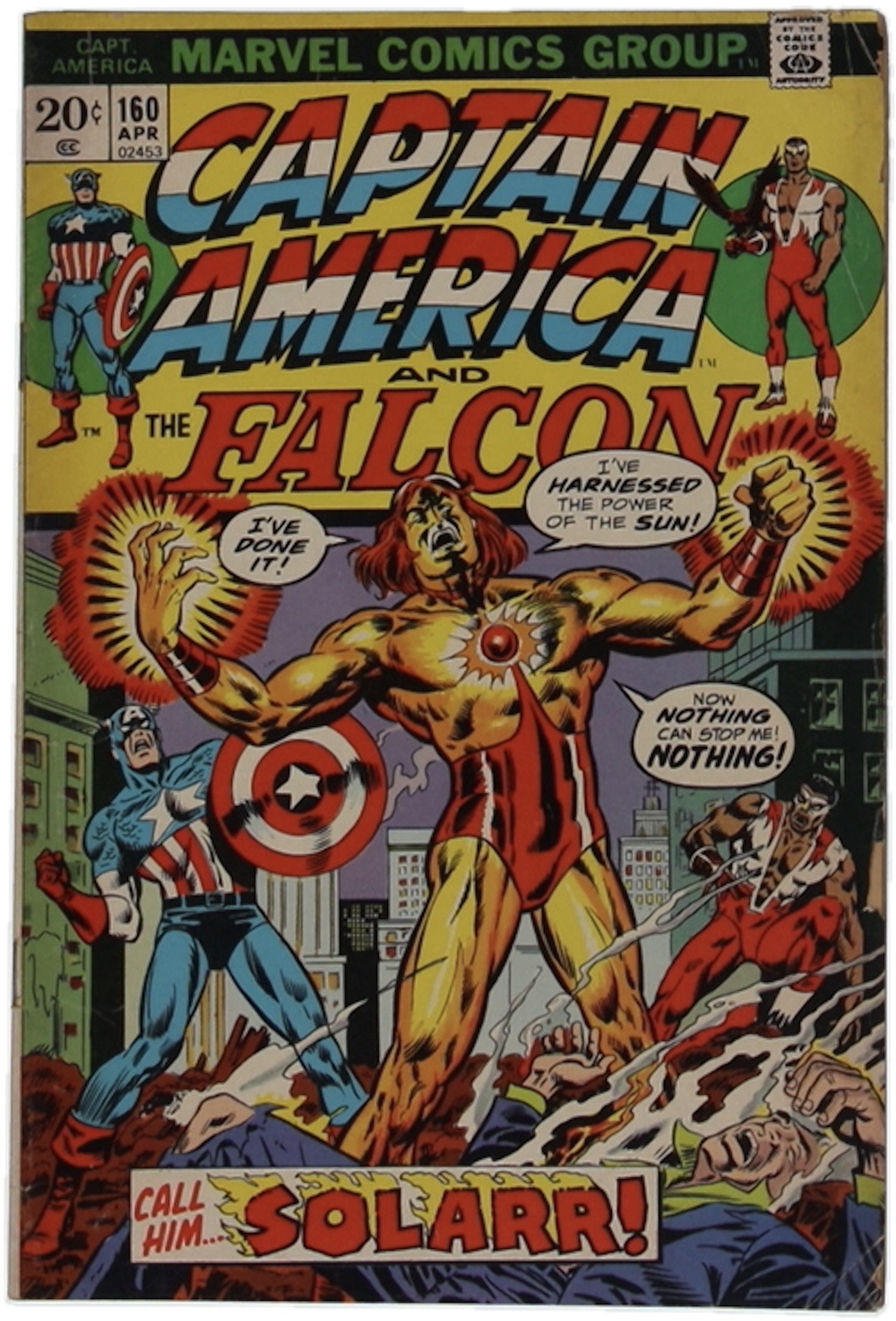 1973 "Captain America" Issue #160 Marvel Comic Book at PristineAuction.com 1973 "Captain America" Issue #160 Marvel Comic Book at PristineAuction.com