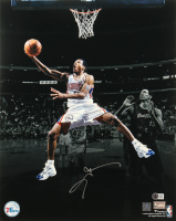 Allen Iverson Signed 76ers 16x20 Photo (Beckett) at PristineAuction.com