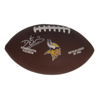 Dante Culpepper Signed Vikings Logo NFL Football (Schwartz) at PristineAuction.com