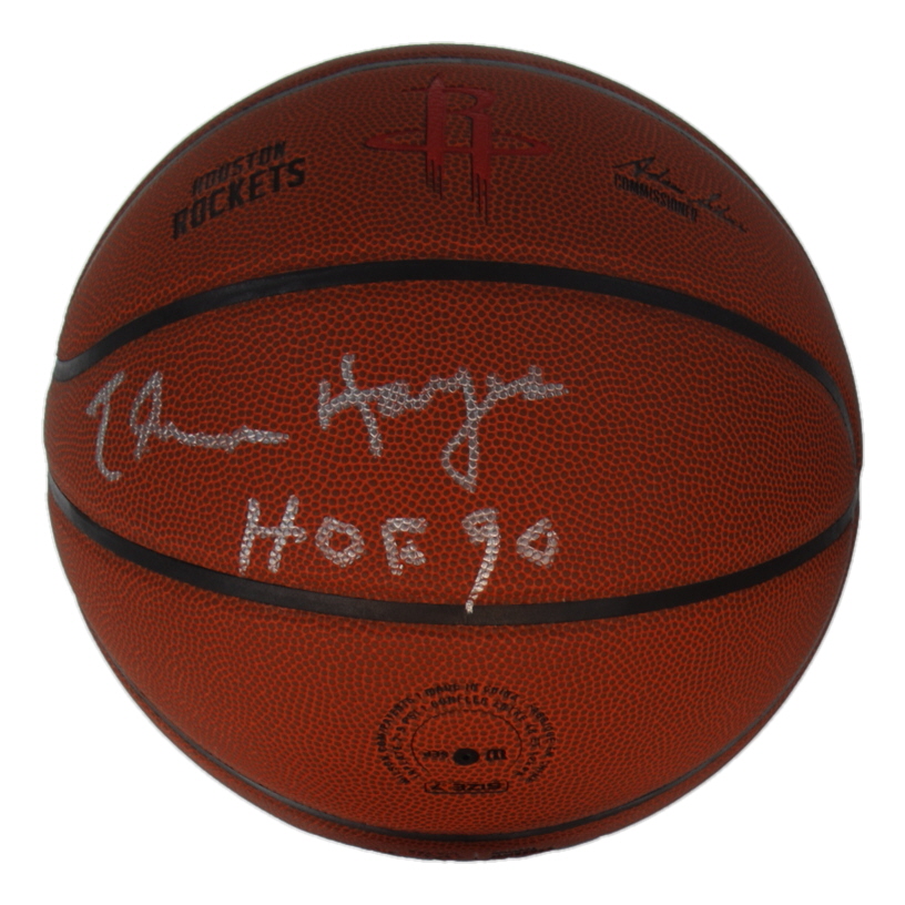 Elvin Hayes Signed Rockets Logo NBA Basketball Inscribed "HOF 90" (Schwartz) at PristineAuction.com Elvin Hayes Signed Rockets Logo NBA Basketball Inscribed "HOF 90" (Schwartz) at PristineAuction.com