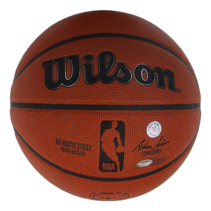 Larry Bird Signed NBA Basketball (Schwartz & Bird) at PristineAuction.com Larry Bird Signed NBA Basketball (Schwartz & Bird) at PristineAuction.com