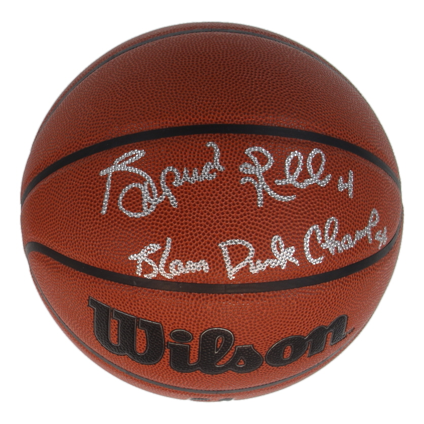 Spud Webb Signed NBA Basketball Inscribed "Slam Dunk Champ 86" (Schwartz) at PristineAuction.com Spud Webb Signed NBA Basketball Inscribed "Slam Dunk Champ 86" (Schwartz) at PristineAuction.com