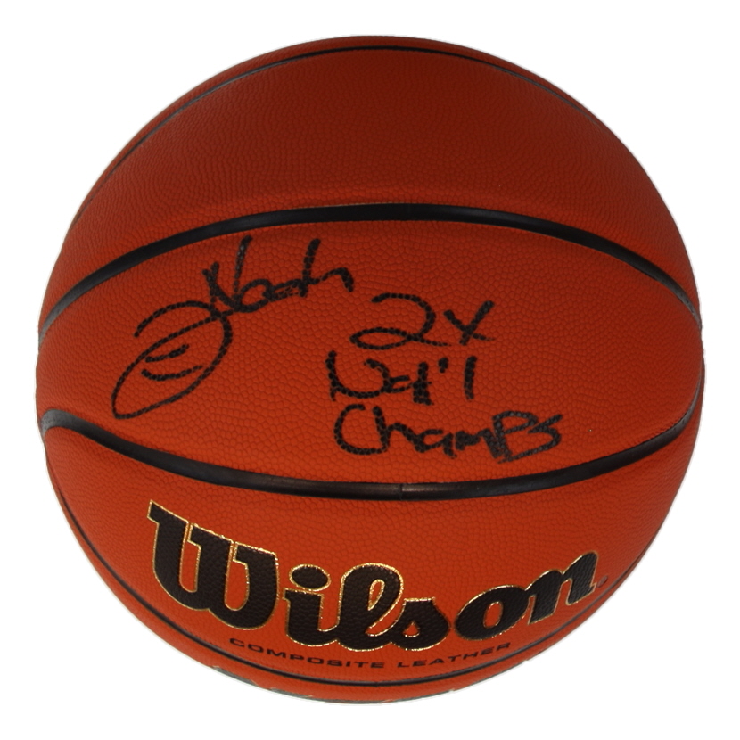 Joakim Noah Signed NCAA Basketball Inscribed "2x Nat'l Champs" (Schwartz) at PristineAuction.com Joakim Noah Signed NCAA Basketball Inscribed "2x Nat'l Champs" (Schwartz) at PristineAuction.com