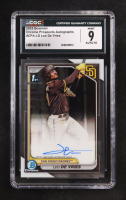 Leo De Vries 2025 Bowman Chrome Prospect Autographs #CPALD RC (CGC 9 | Auto 10) at PristineAuction.com
