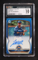 Jett Williams 2023 Bowman Chrome Mega Box Autographs Blue Refractors #BMAJW #083/150 RC (CGC 10 | Auto 10) at PristineAuction.com