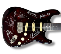 "The Scorpions" Stratocaster Guitar Band-Signed By (5) with Rudolf Schenker, Klaus Meine, Matthias Jabs, Pawel Maciwoda & James Kottak (JSA) at PristineAuction.com