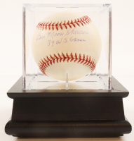 Bill "Moose" Skowron Signed OAL Baseball Inscribed "39 W.S. Games" (JSA) at PristineAuction.com