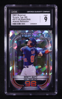 Brett Baty 2021 Bowman Chrome Scouts Top 100 Atomic Refractors #BTP98 #016/150 RC (CGC 9) at PristineAuction.com