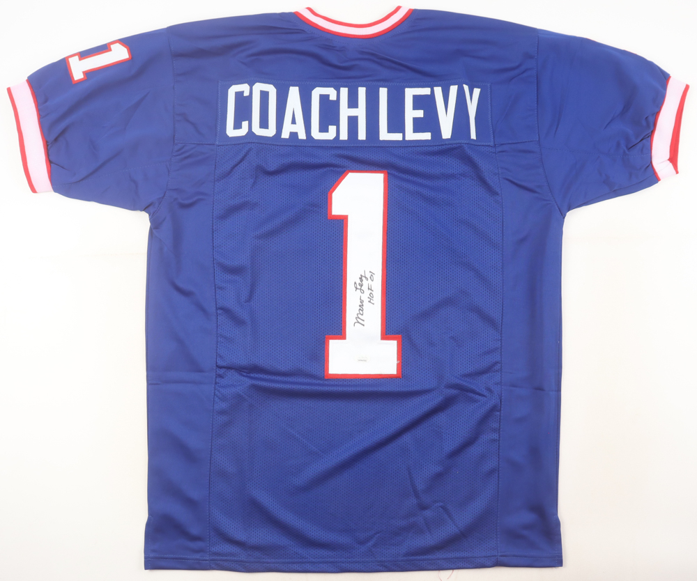 Marv Levy Signed Jersey Inscribed "HOF '01" (JSA) at PristineAuction.com Marv Levy Signed Jersey Inscribed "HOF '01" (JSA) at PristineAuction.com