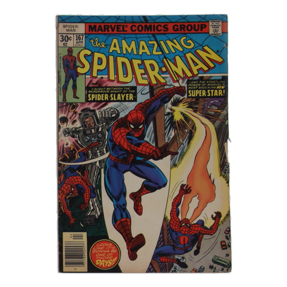 1977 "The Amazing Spider-Man" #167 Marvel Comic Book at PristineAuction.com