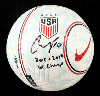 Carli Lloyd Signed Team USA Nike Soccer Ball Inscribed "2015 + 2019 WC Champ" (Fanatics) at PristineAuction.com