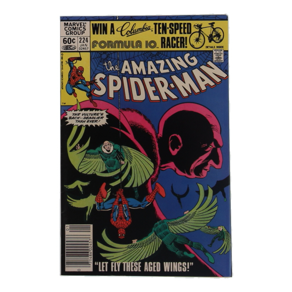 1982 "The Amazing Spider-Man" #224 Marvel Comic Book at PristineAuction.com