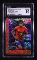 Lamine Yamal 2024 Leaf Collective Promo '00 Press Pass Shimmer Orange #20B4 #046/299 (CGC 10) at PristineAuction.com