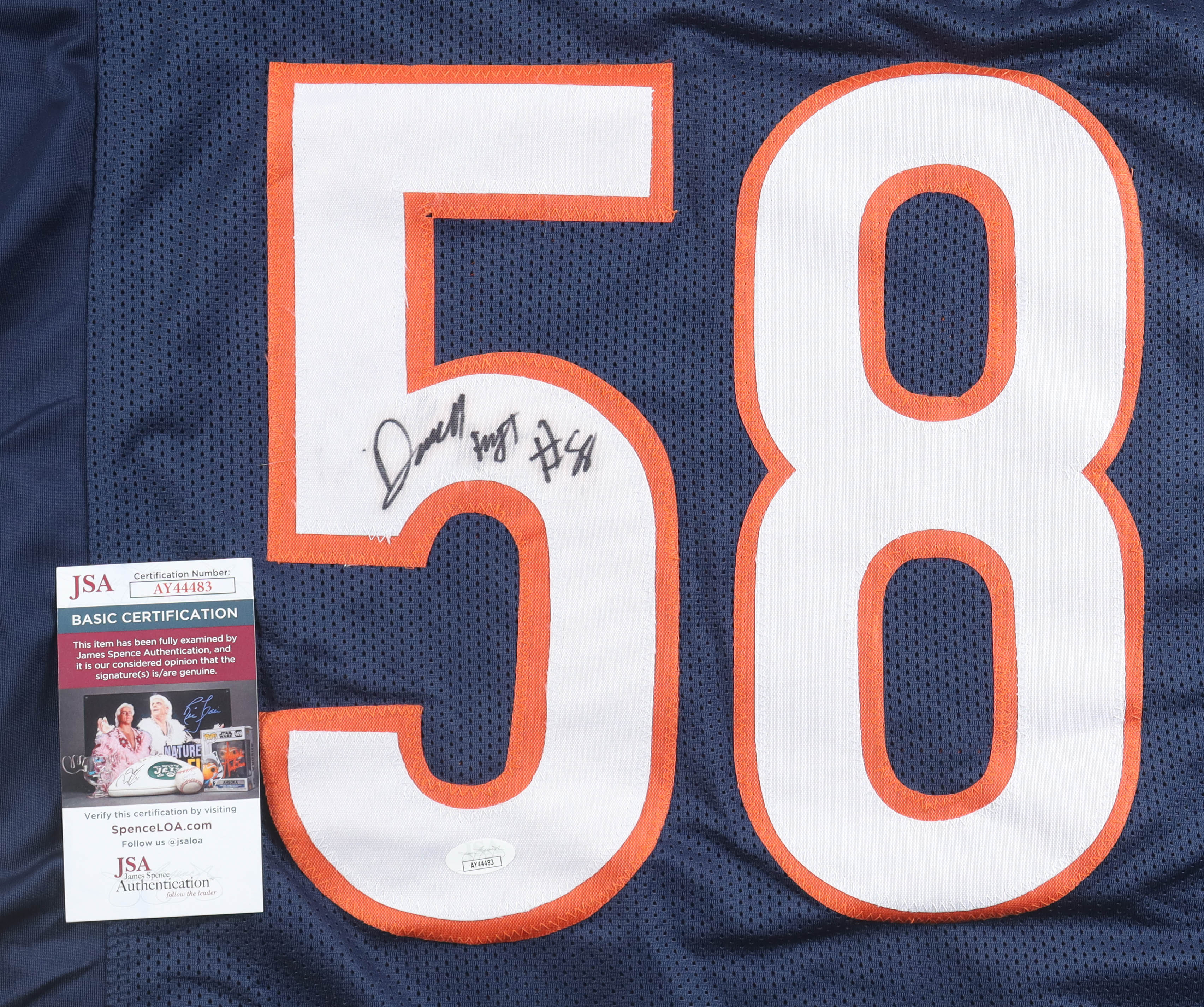 Darnell Wright Signed Jersey (JSA) at PristineAuction.com Darnell Wright Signed Jersey (JSA) at PristineAuction.com