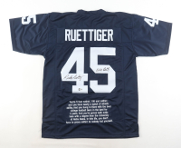 Rudy Ruettiger Signed Movie Quote Jersey Inscribed "Never Quit" (Beckett) at PristineAuction.com
