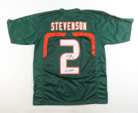 Tyrique Stevenson Signed Jersey Inscribed "Go Canes" (JSA) at PristineAuction.com