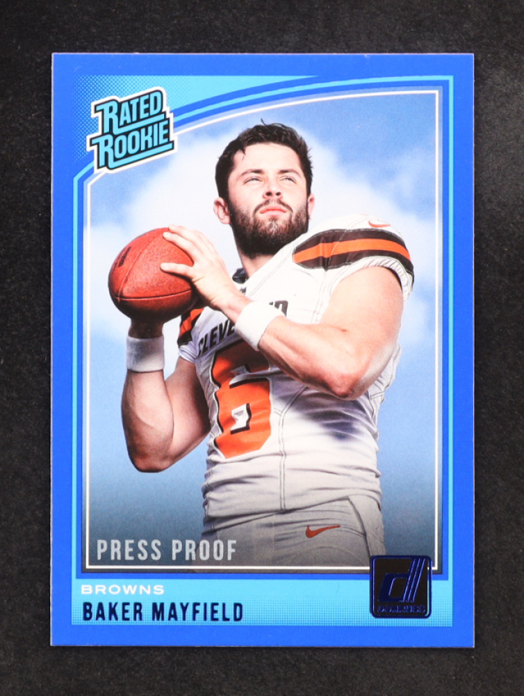 Baker Mayfield 2018 Donruss Press Proof Blue #303 RR RC