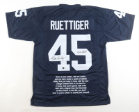 Rudy Ruettiger Signed Movie Quote Jersey Inscribed "Never Quit" (Beckett) at PristineAuction.com