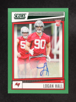 Logan Hall 2022 Panini Score Auto #359 RC at PristineAuction.com