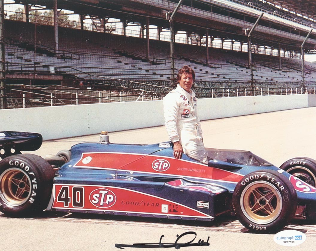 Mario Andretti Signed 8x10 Photo (ACOA) at PristineAuction.com Mario Andretti Signed 8x10 Photo (ACOA) at PristineAuction.com