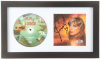 Taylor Swift Signed Custom Framed "The Life Of A Showgirl" CD Insert Display with Disc (PSA) at PristineAuction.com