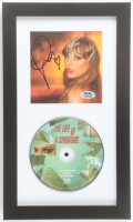 Taylor Swift Signed Custom Framed "The Life Of A Showgirl" CD Insert Display with Disc (PSA) at PristineAuction.com